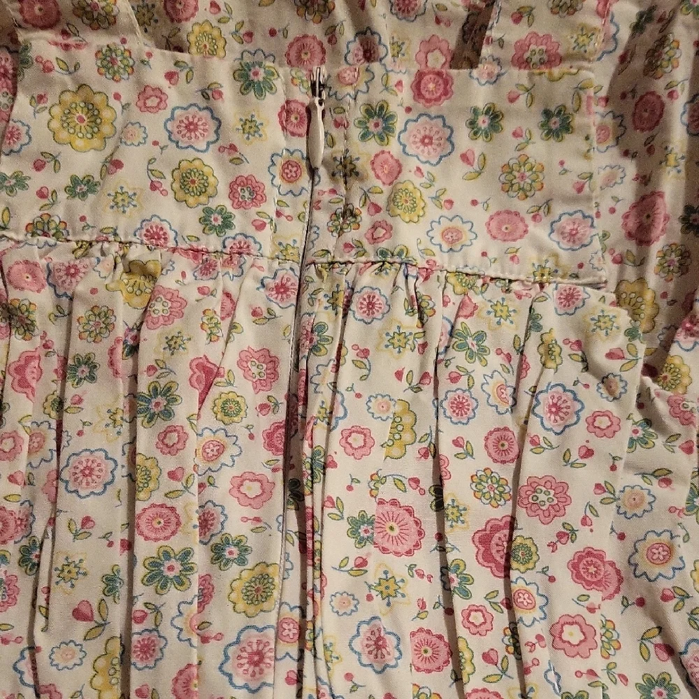 Elephantito Pink and Green Sleeveless Sundress